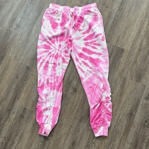 Pink Tie-Dye Kids Joggers